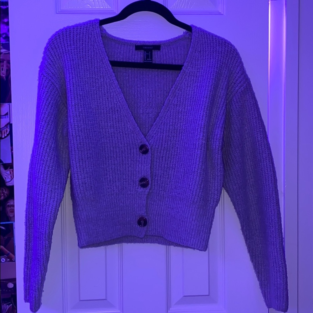 never worn grey cropped forever21 sweater